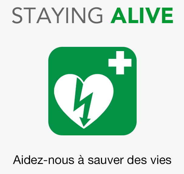 Premier secours: l'application Staying alive trouve le défibrillateur le  plus proche 