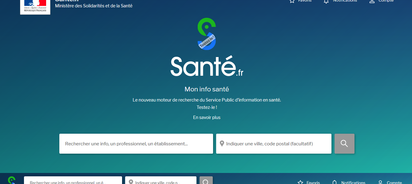 Santé.fr : portail d'information publique